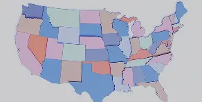 US and Canada map